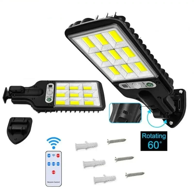 Kit de Reflector solar de 6000 Lúmenes con Sensor de Movimiento: Compra 1 y llévate 4